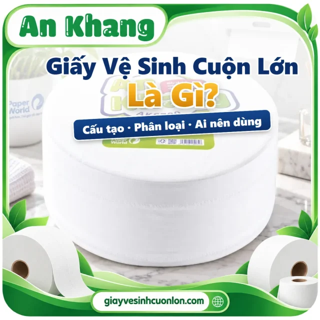 Giấy vệ sinh cuộn lớn là gì: cấu tạo, phân loại và đơn vị nên dùng
